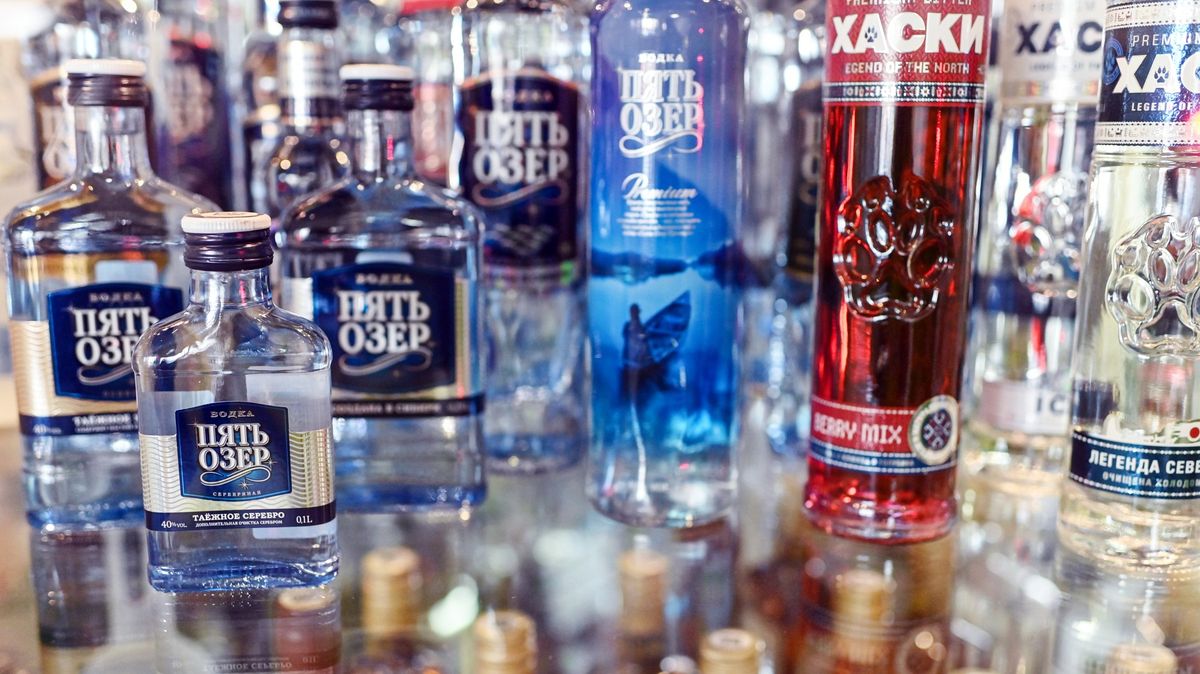 Produkce vodky v Rusku prudce klesá