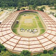 Areál Velodrom - pohled shora