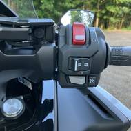 Volič jízdních režimů (D/M, N) automatické převodovky DCT. Vpravo dole tlačítko tempomatu