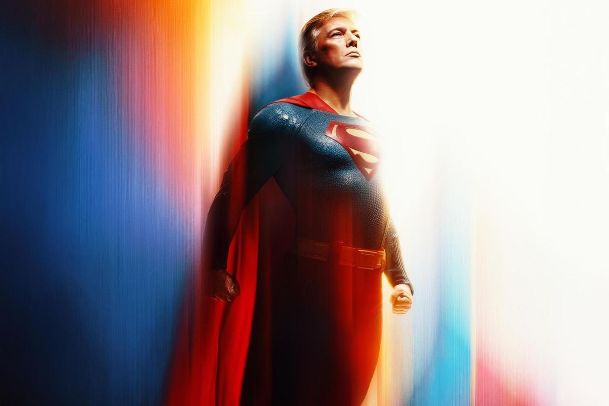 Superman Trump jako symbol naděje. Bílý dům se vytasil s dalším bizarním memem