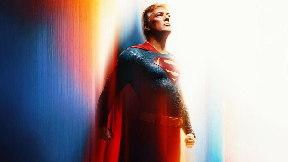 Superman Trump jako symbol naděje. Bílý dům se vytasil s dalším bizarním memem