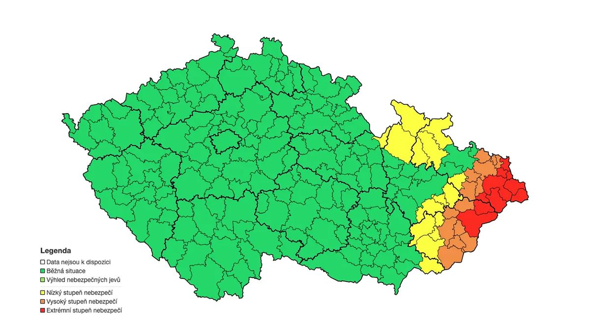 ČHMÚ změní výstražný systém