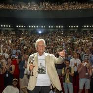 Michael Douglas uvedl na 59. Mezinárodním filmovém festivalu v Karlových Varech svůj film Přelet nad kukaččím hnízdem.