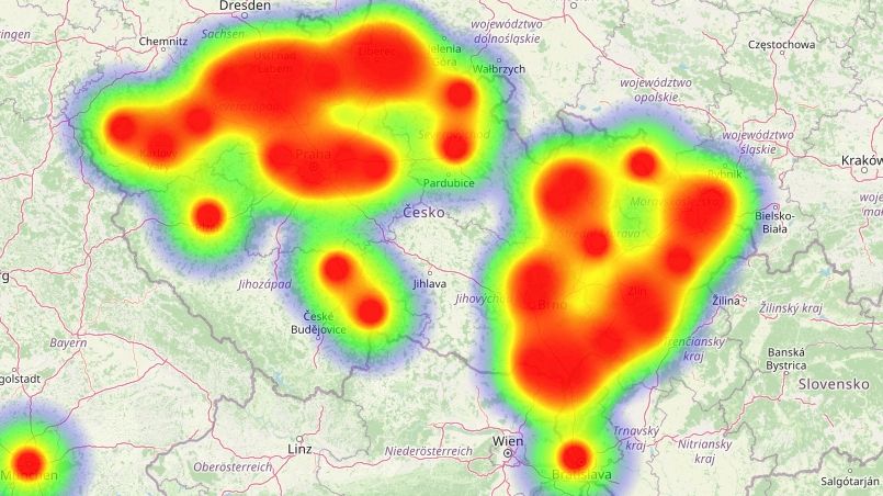 Internet nefunguje, stěžovali si zákazníci O2 z celé republiky