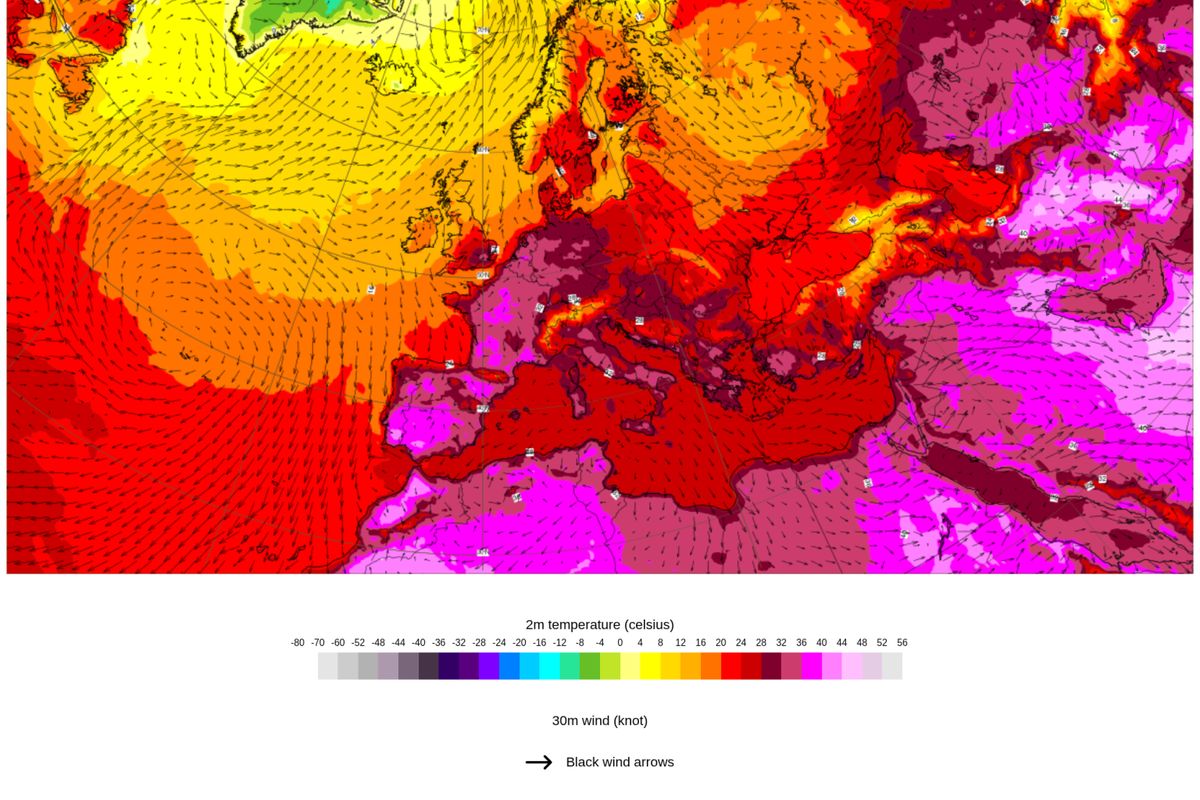 46 stupňů přes den, přes 30 v noci a slušný hic i vysoko v Tatrách. Vlna veder v Evropě přepisovala rekordy  