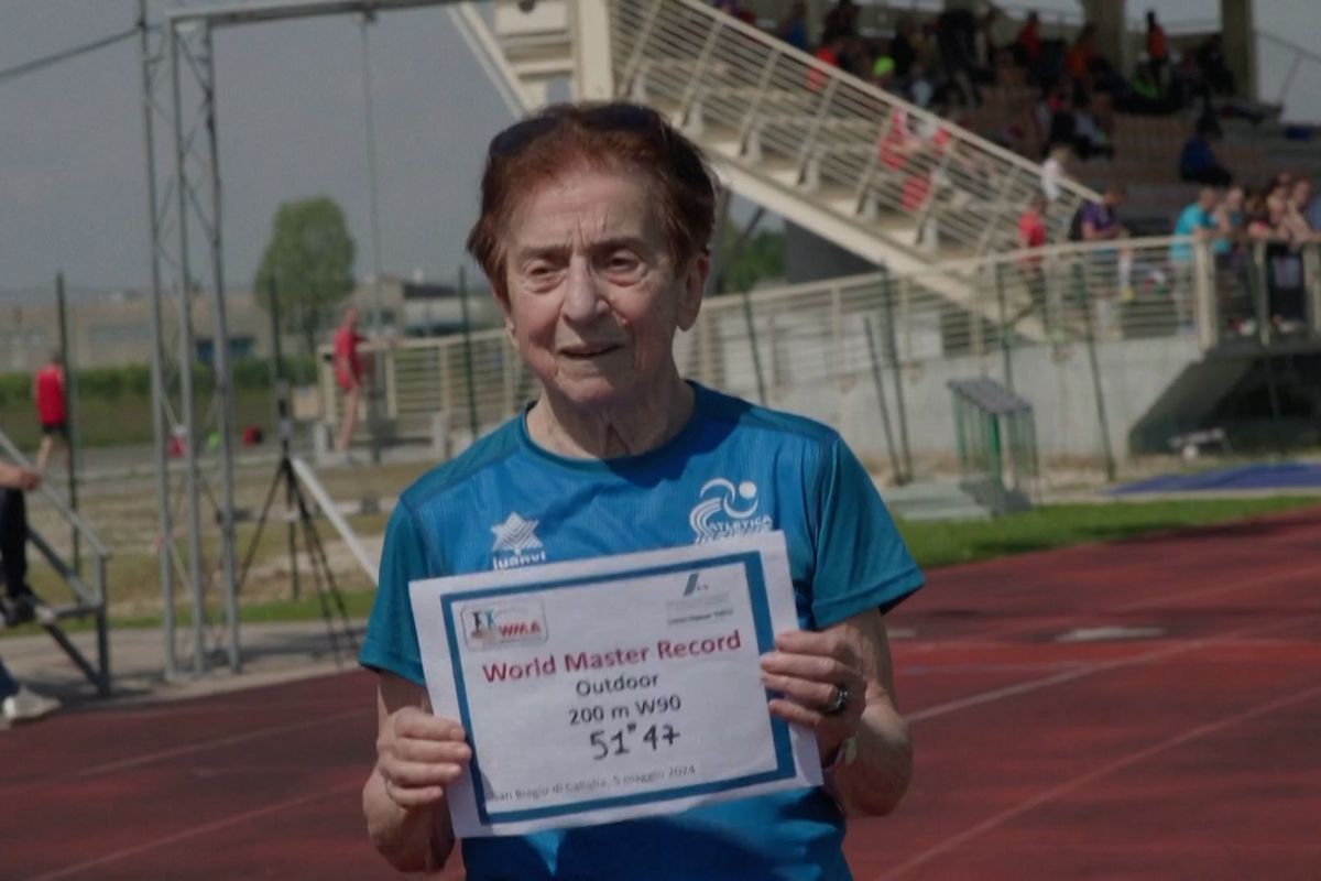 92letá Italka uběhla dvoustovku za 52 vteřin. V něčem má svaly jako mladice, tvrdí vědci