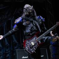 Kapela Lordi vystoupila na festivalu Ostrava v plamenech.
