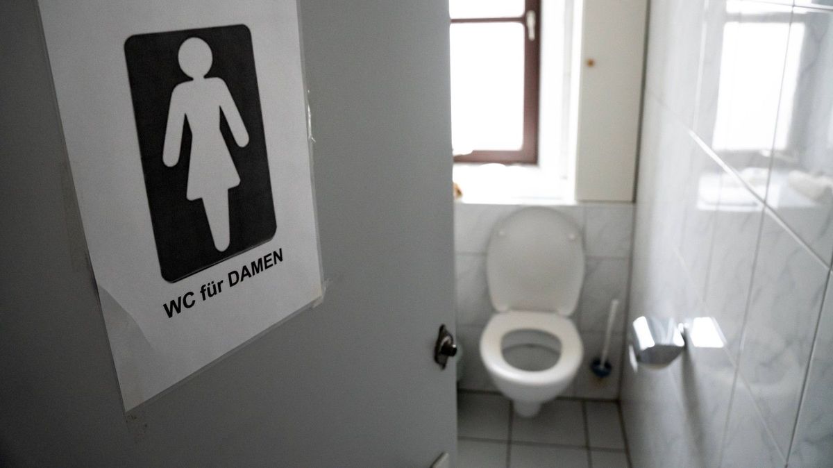 Bizarní dámská toaleta v rakouském akvaparku budí emoce