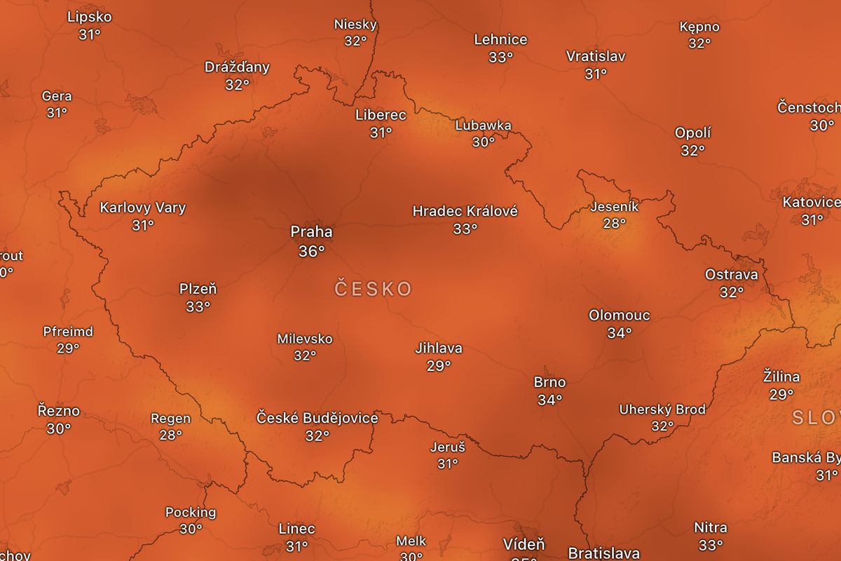 Teploty v Česku rostly raketově. Rekordy padly na víc než polovině stanic