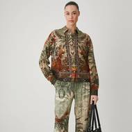 Košile s příměsí lnu, 569 Kč, kalhoty s příměsí lnu, 569 Kč, Medicine