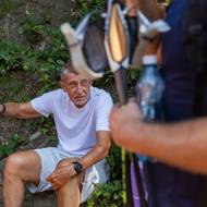 Andrej Babiš na Lysé hoře. 