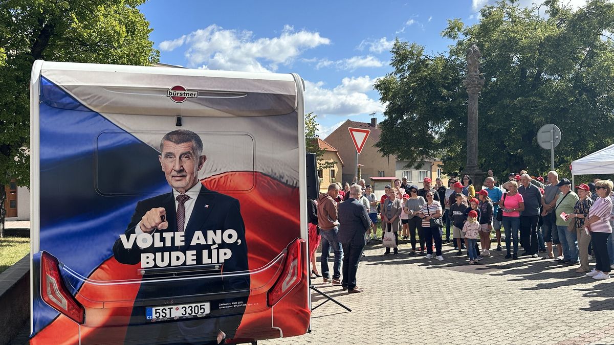 Babiš překonal vlastní rekord. Na Litoměřicku objel za den devět obcí