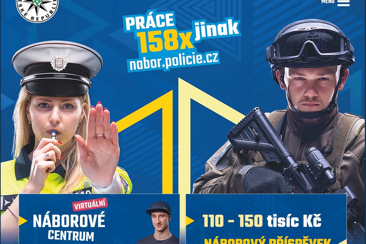 Náborový web má i policie, pořídila ho za zlomek, co armáda