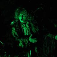 Rusalka v podání ochotníků z Radostína u Vojnova Městce na Žďársku. Vodníka hraje Milan Martinek.