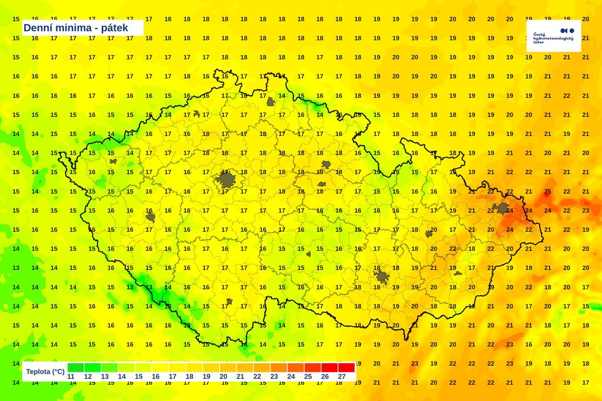 Silný vítr na Moravě lámal stromy a ničil střechy. Přispět by mohl i k velmi teplé noci 