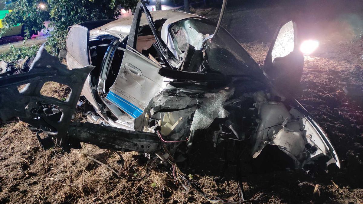 Řidič na Svitavsku narazil do stromu, trosky auta se rozletěly po okolí