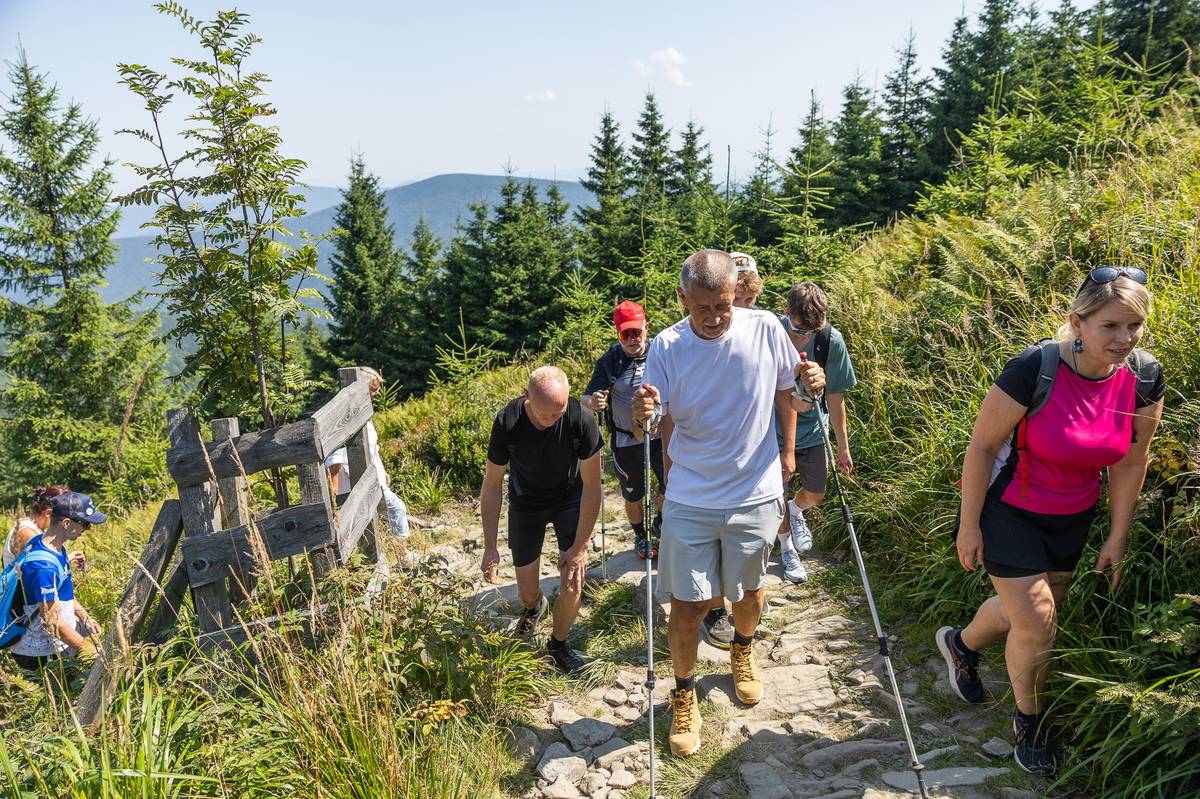 Andrej Babiš v závěrečném stoupání.