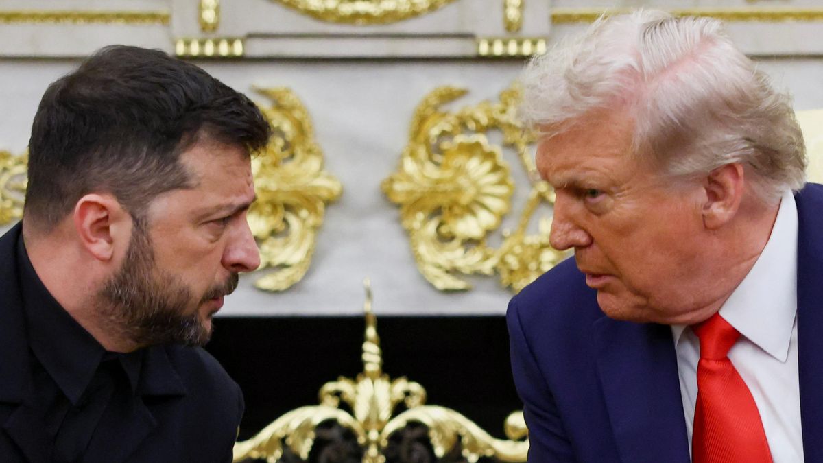 FOTO: Jednání Trump - Zelenskyj tentokrát bez fiaska. Macron v klíčové pozici a voňavka pro šéfa NATO