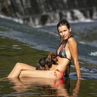 Lidé trávili volný čas na Berounce v Černošicích.