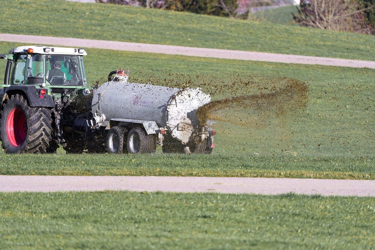 Karavany versus cisterny s kejdou. Dron zachytil, jak francouzští farmáři vypudili z louky ilegální táborníky