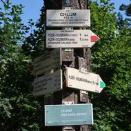 Vrchol Chlumu patří mezi atraktivní turistické cíle