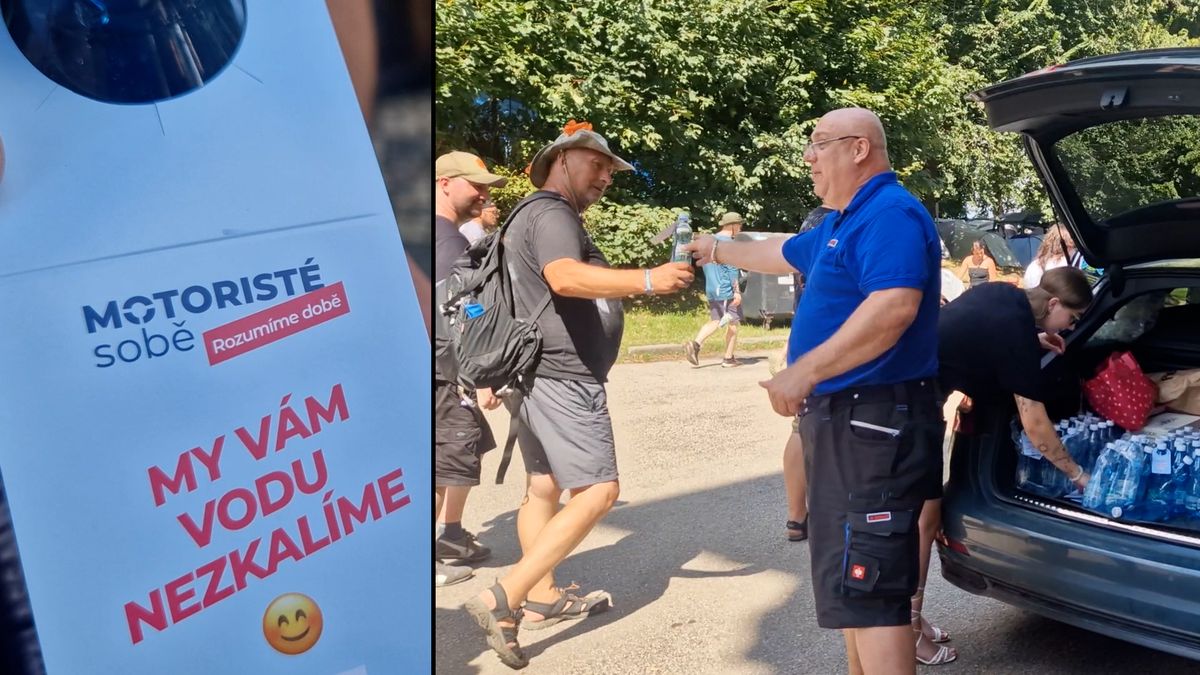 Motoristé rozdávali vodu na metalovém festivalu, organizátoři byli proti