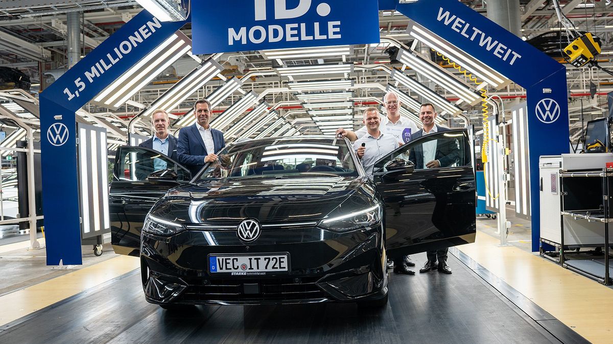 Volkswagen vyrobil 1,5 milionu elektromobilů řady ID