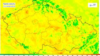 Někde tropická noc, jinde jen lehce nad nulou. Ranní teploty v Česku jsou teď pestré