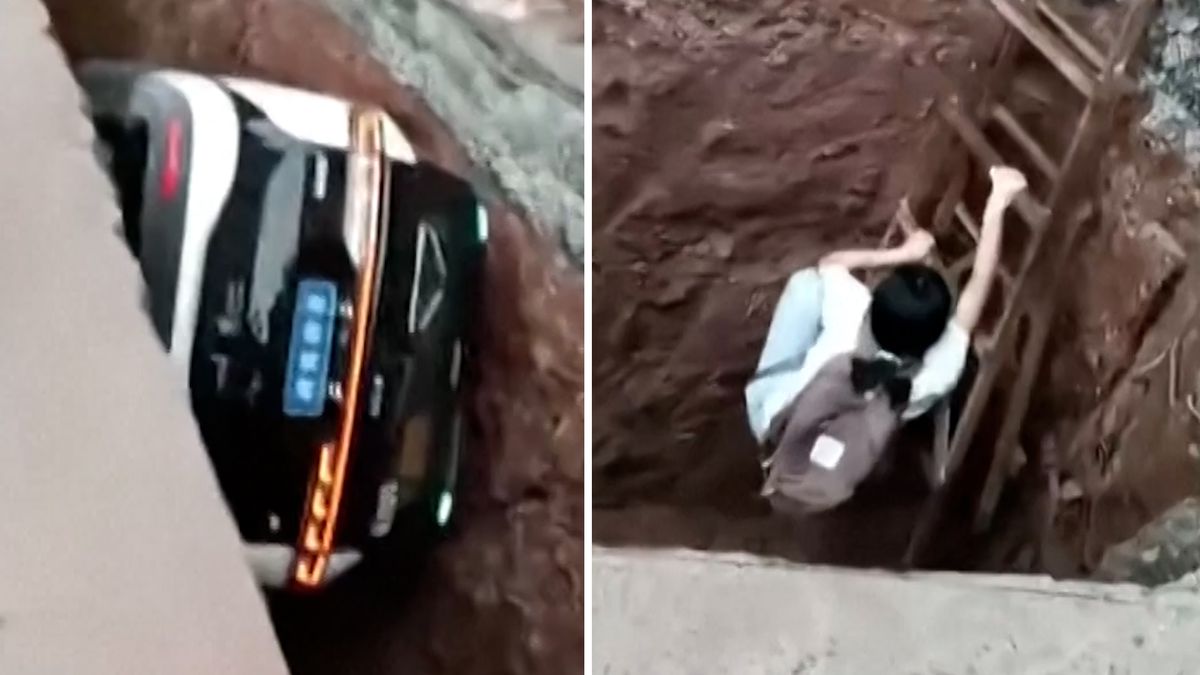 Autonomní taxík bez řidiče spadl v Číně i s pasažérkou do výkopu