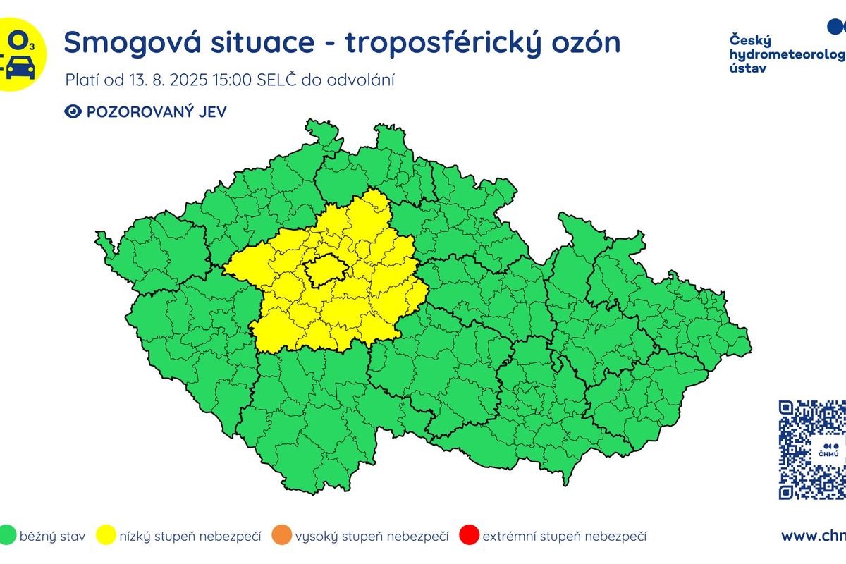 V Praze a Středočeském kraji je vyhlášena smogová situace