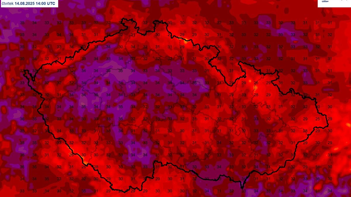 Na patnácti místech v České republice padl teplotní rekord