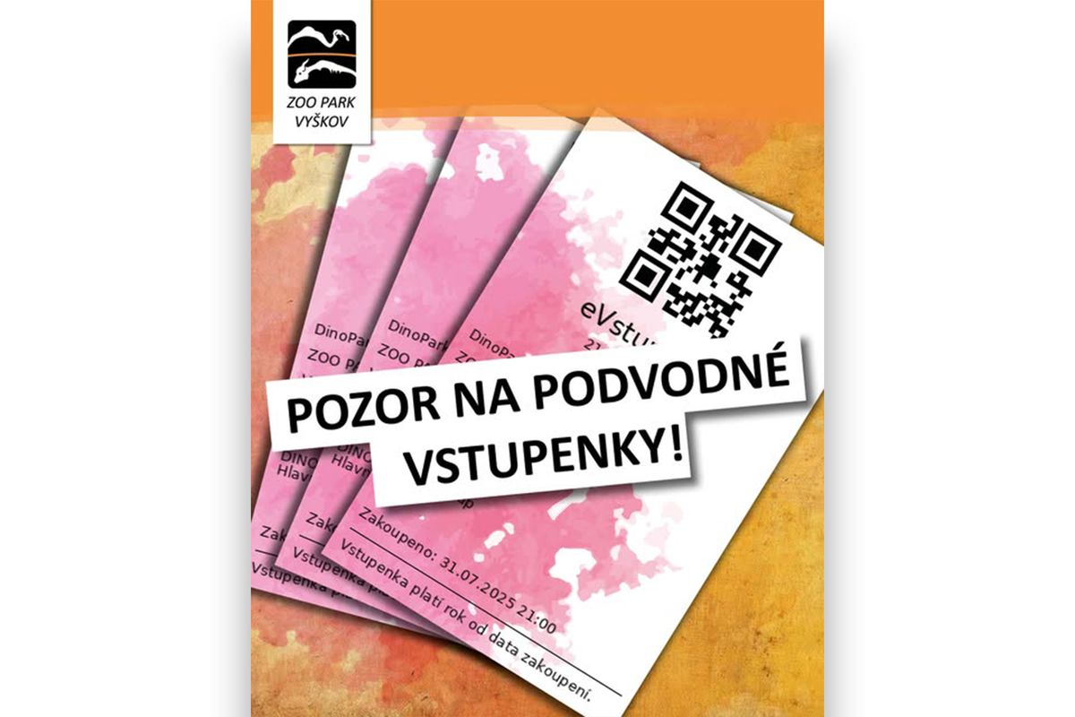 Zoo ve Vyškově prodávala kvůli chybě permanentku za 0 korun. Někdo jich vytisknul 900