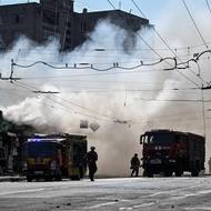 Útoky ruskými balistickými raketami v Záporoží