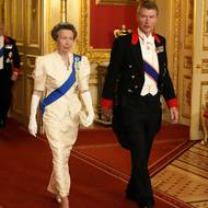 Princezna Anna, sestra Karla III., a její muž Sir Timothy Laurence.