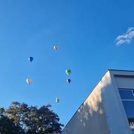 Balony byly vidět ze všech koutů Hradce Králové.