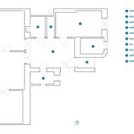 Půdorys bytu v původním stavu