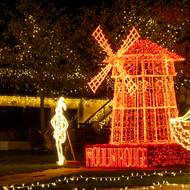 Světelná výstava Srdce Evropy ve Žlutých lázních