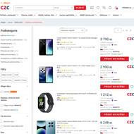 Nabídka smartphonů je velmi osekaná.