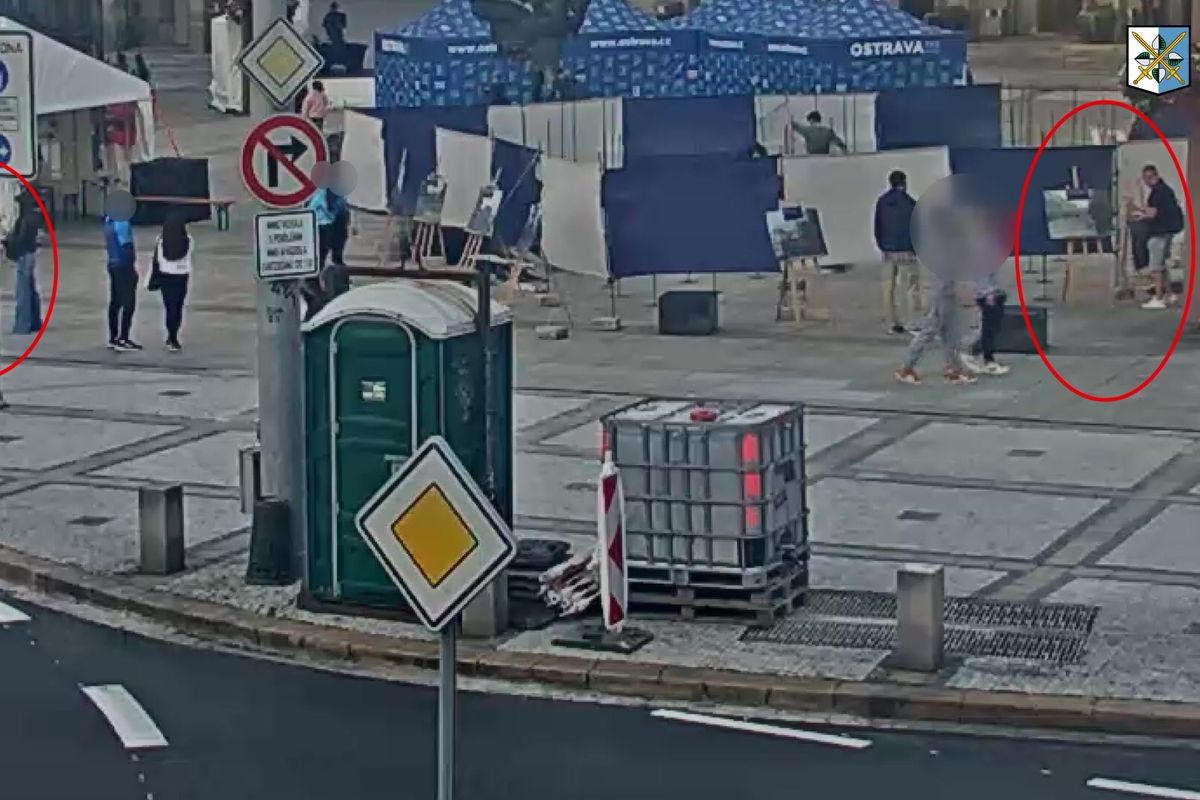 Sebral obraz a odešel. Šokující počínání zloděje na ostravské výstavě natočila kamera