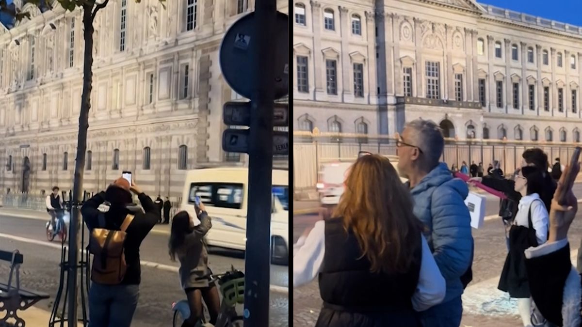 Z okna, kterým se do Louvru vloupali zloději, je nové pařížské lákadlo