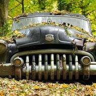 Buick ještě s původní poznávací značkou z Minnesoty. 