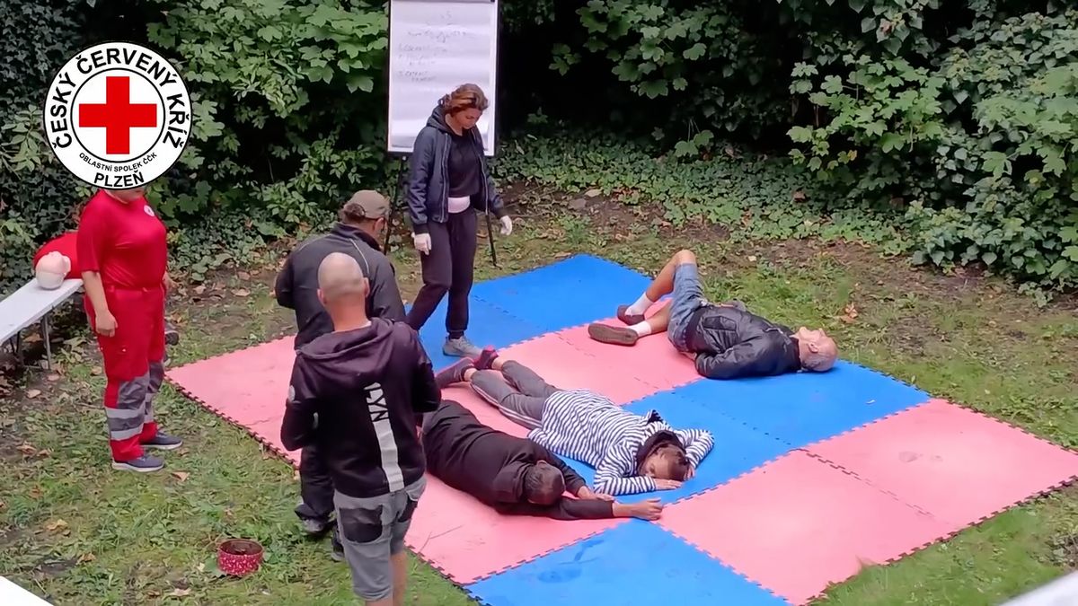 Bezdomovec v Plzni přežil útok mačetou, pak zamířil na kurz první pomoci