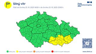 Jih Česka zasáhne větrná bouře, varovali meteorologové