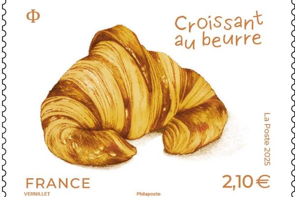 Francouzská pošta vydala známku s vůní croissantu