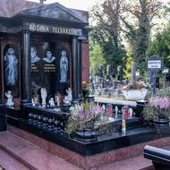 Důkladně vyčištěný černý kámen a podzimní výzdoba