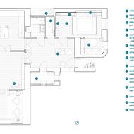 Půdorys bytu v nové podobě