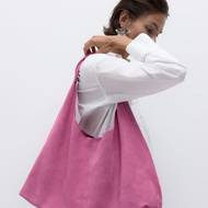 Semišová shopper taška s kapsičkou, Reserved, 2599 Kč