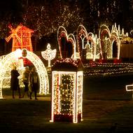 Světelná výstava Srdce Evropy ve Žlutých lázních