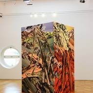 Paučovy obrazy se v prostoru vlastně zjevují.