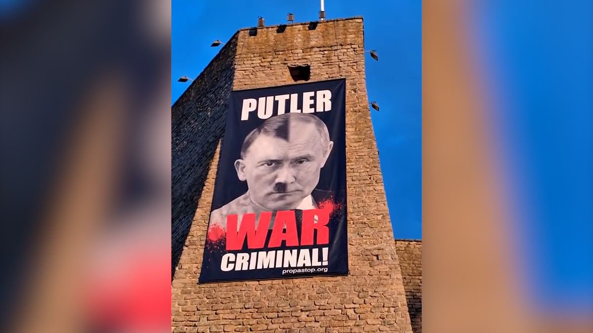 V Estonsku se toho nebojí. Transparenty s „Putlerem“ cpou Rusům přímo do chřtánu